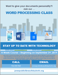 Word Processing Class